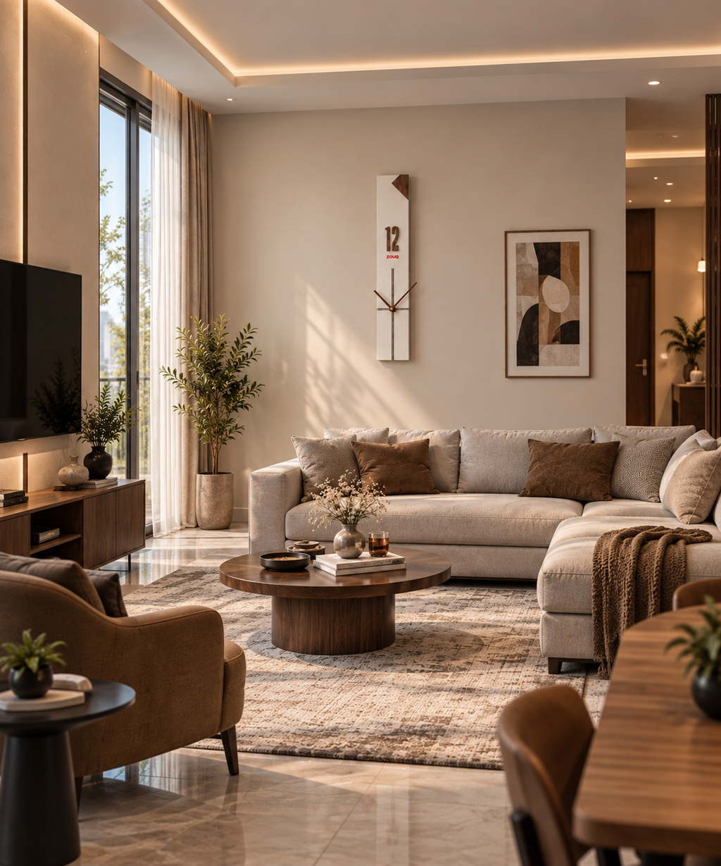 ساعة    VERTEX LUXE   – فخامة الخشب بتصميم هندسي استثنائي BRAND ZOUQ-CODE : WO21wo-W