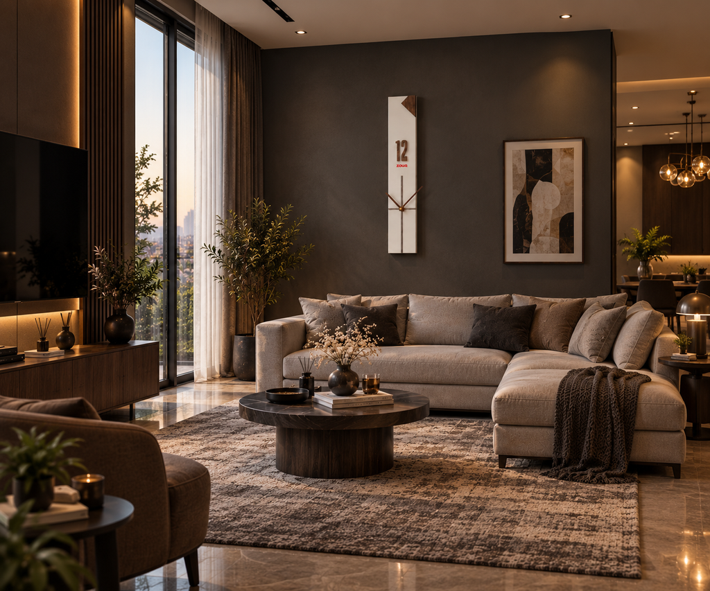 ساعة    VERTEX LUXE   – فخامة الخشب بتصميم هندسي استثنائي BRAND ZOUQ-CODE : WO21wo-W