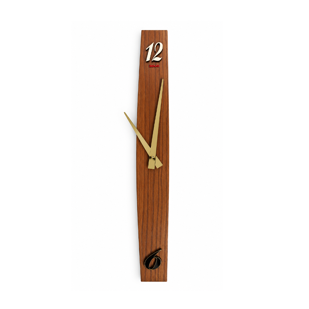 ساعة حائط ديكورية كلاسيك  OAK CURVED BRAND ZOUQ