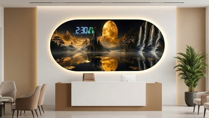 LUMIÈRE — Luxury Acrylic Smart Art Clock code:PAC057