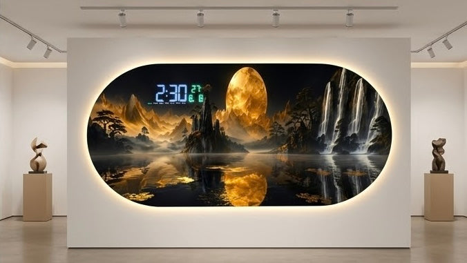 LUMIÈRE — Luxury Acrylic Smart Art Clock code:PAC057