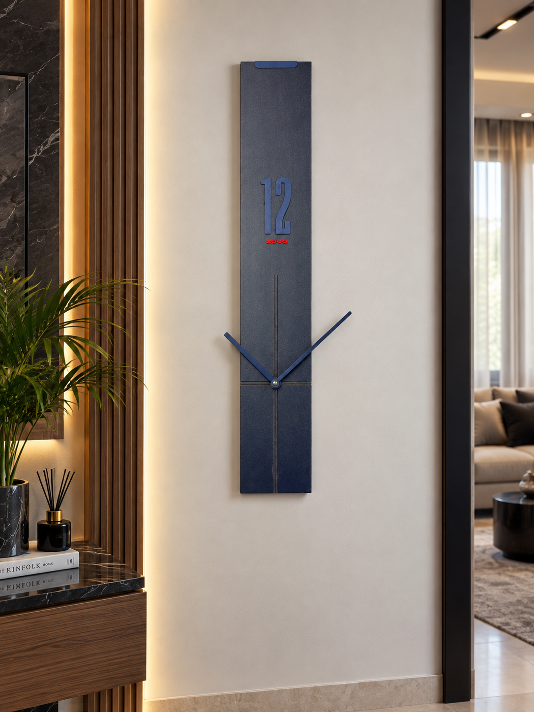 VERTEX LUXE  -  فخامة ساعة الخشب بتصميم هندسي إستثنائي  BRAND ZOUQ -     CODE : WO17BL-B