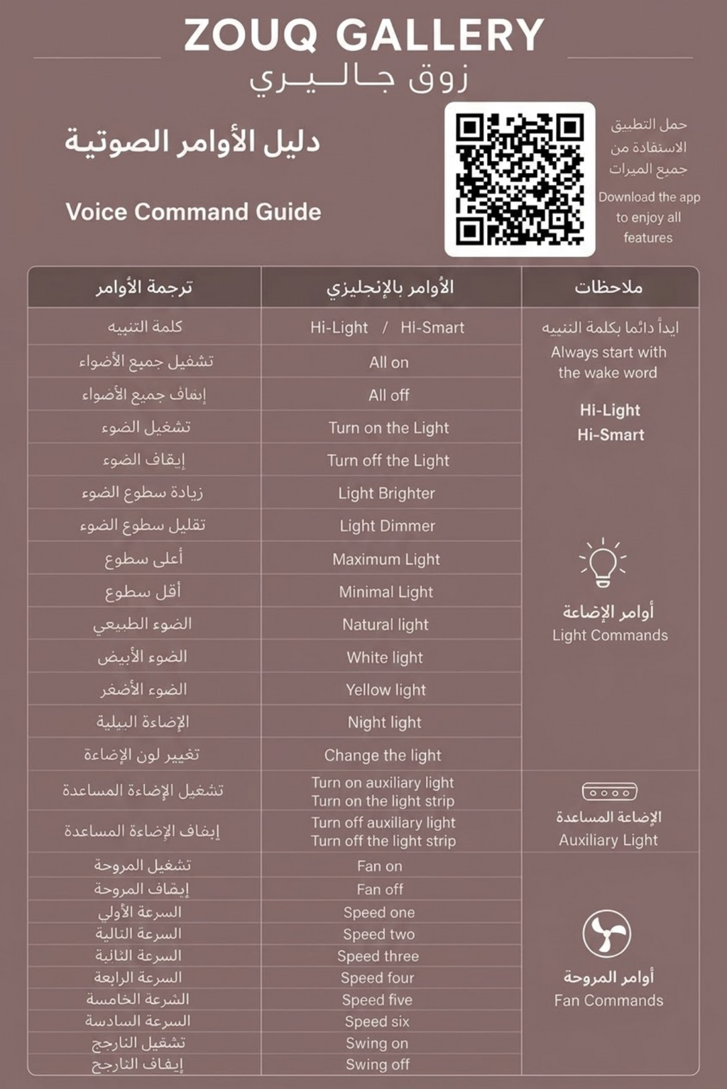 نجفة ليد سمارت مسطيلة مروحة تهوية مدمجة مخفية 6 سرعات و سماعات بلوتوث -تحكم صوتي-تطبيق موبايل ذكي