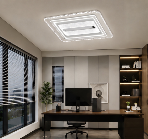 نجفة ليد سمارت بتصميم مستطيل  بمروحة مخفية – VL-9011